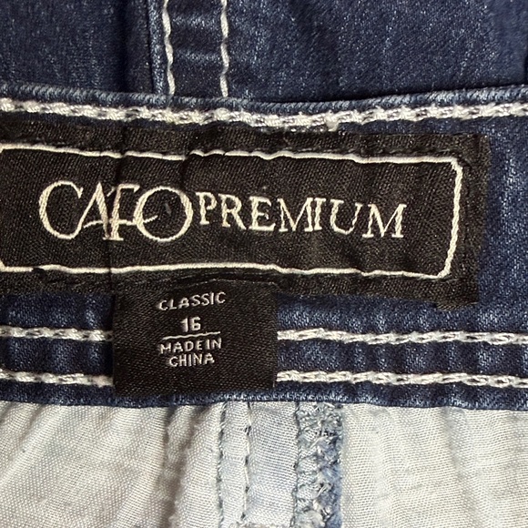 Cato Jeans Dark Blue Denim Capri Plus Size 16 - Picture 9 of 11